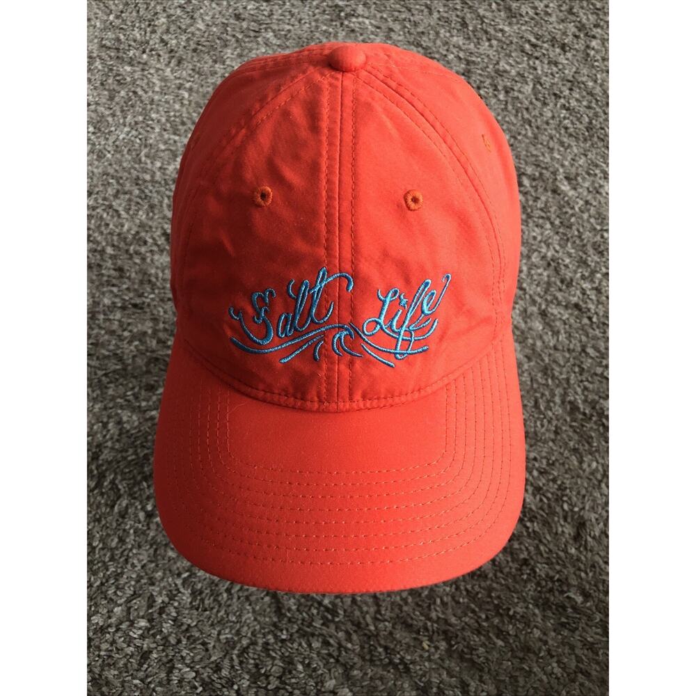 Salt Life Orange Embroidered Baseball Cap